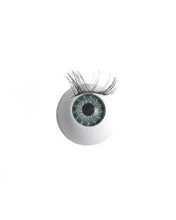 Глаза с ресницами цв.бирюза арт. МГ-605-1-МГ0164918