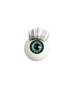 Глаза с ресницами цв.бирюза с рисунком арт. МГ-606-1-МГ0164919