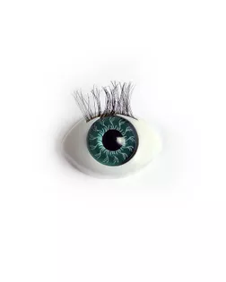 Глаза с ресницами цв.бирюза арт. МГ-633-1-МГ0165565