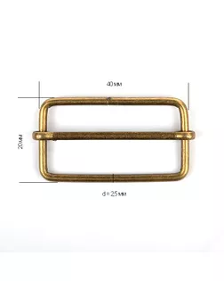 Шлевка металл TSW ш.4см арт. МГ-8675-1-МГ0629067