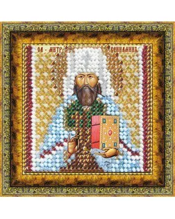 Рисунок на ткани ВЫШИВАЛЬНАЯ МОЗАИКА Икона Св.Мученик Вениамин 6,5х6,5 см арт. МГ-16738-1-МГ0163514