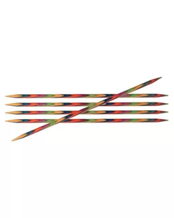 20111 Knit Pro Спицы чулочные Symfonie 5мм/20см, дерево, многоцветный, 5шт арт. МГ-19195-1-МГ0179482