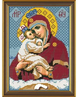 Набор для вышивания бисером НОВА СЛОБОДА Богородица Почаевская 18х26 см арт. МГ-22762-1-МГ0197651
