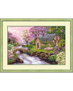 Набор для вышивания РИОЛИС Весенний пейзаж 38х26 см арт. МГ-24978-1-МГ0205459
