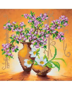Схема на холсте АБРИС AC-003 Весенние цветы 18,5х20 см арт. МГ-25449-1-МГ0206445
