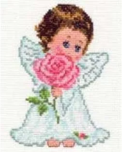 Набор для вышивания АЛИСА Ангелок любви 10х14 см арт. МГ-25741-1-МГ0207181