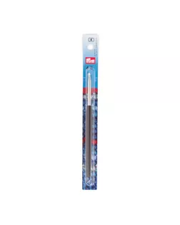 Крючок д/пряжи алюминиевый с цветной ручкой PRYM 195176 14см 4мм арт. МГ-30768-1-МГ0232799