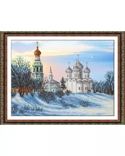 Набор для вышивания бисером ПАУТИНКА Вологодская церковь 38х28 см арт. МГ-34073-1-МГ0249632