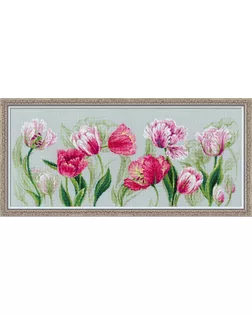 Набор для вышивания РИОЛИС Весенние тюльпаны 70х30 см арт. МГ-37149-1-МГ0307351