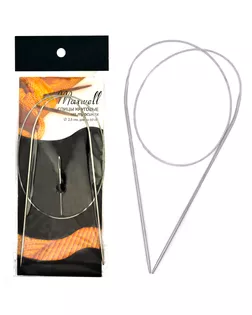 Спицы круговые на тросиках Maxwell Black Ø2,5 мм /60 см арт. МГ-40356-1-МГ0371525