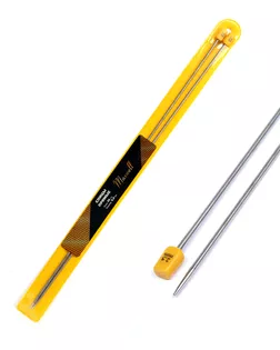 Спицы для вязания прямые Maxwell Gold, металл д.2,5мм/35см (2шт) арт. МГ-44126-1-МГ0530003