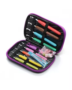 Набор алюминиевых крючков Maxwell Colors с эргономичной ручкой (2.0-6.0 мм) арт. МГ-49604-1-МГ0605633