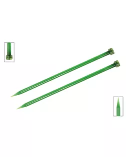 Спицы прямые Knit Pro 51199 Trendz 9мм/30см, акрил, зеленый, 2шт арт. МГ-49978-1-МГ0610483