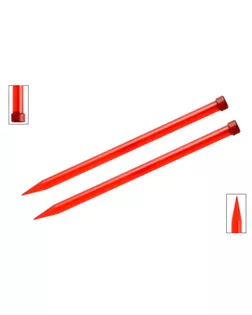 Спицы прямые Knit Pro 51201 Trendz 12мм/30см, акрил, красный, 2шт арт. МГ-50039-1-МГ0610759