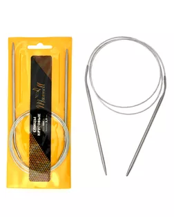 Спицы для вязания круговые Maxwell Gold, металлические на тросике Ø3,5 мм /100 см арт. МГ-50374-1-МГ0615524