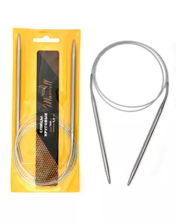 Спицы для вязания круговые Maxwell Gold, металлические на тросике Ø5,0 мм /100 см арт. МГ-50377-1-МГ0615527