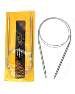 Спицы для вязания круговые Maxwell Gold, металлические на тросике Ø5,0 мм /120 см арт. МГ-50390-1-МГ0615540