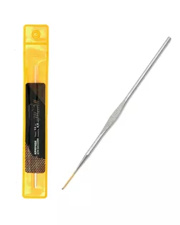 Крючки для вязания Maxwell Gold односторонние с золотой головкой никель 0,9мм, 12см арт. МГ-50400-1-МГ0615550