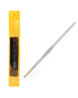Крючки для вязания Maxwell Gold односторонние с золотой головкой никель 1,9мм, 12см арт. МГ-50410-1-МГ0615561