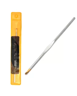 Крючки для вязания Maxwell Gold односторонние с золотой головкой никель 3,0мм, 12 см арт. МГ-50415-1-МГ0615567