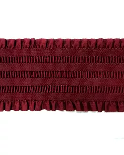 Резинка декоративная c рюшами ш.7см (178 бордовый) арт. МГ-73162-1-МГ0617669