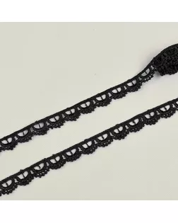 Кружево гипюр KRUZHEVO ш.1см цв.03 черный арт. МГ-80444-1-МГ0647236