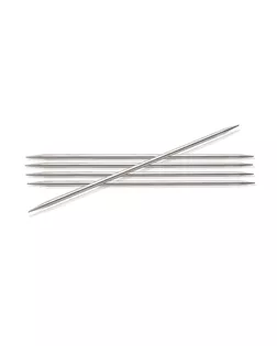 Спицы чулочные Knit Pro 10105 "Nova Metal" 3мм/15см, никелированная латунь, серебристый, 5шт арт. МГ-82037-1-МГ0761133
