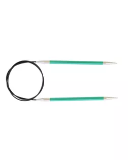 47186 Knit Pro Спицы круговые Zing 3,25мм/120см, алюминий, изумрудный арт. МГ-82190-1-МГ0761531
