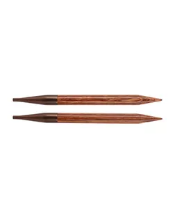 31214 Knit Pro Спицы съемные Ginger 10мм для длины тросика 28-126см, дерево, коричневый, 2шт арт. МГ-82275-1-МГ0761770