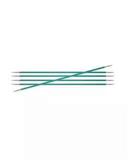 Спицы чулочные Knit Pro 47016 Zing 8мм/15см, алюминий, изумрудный, 5шт арт. МГ-82363-1-МГ0761869