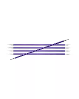Спицы чулочные Knit Pro 47045 Zing 7мм/20см, алюминий, аметистовый, 5шт арт. МГ-82365-1-МГ0761875