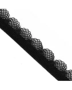 Резинка бельевая (ажурная) ультрамягкая ш.1,2см (F322(03) черный) 100м арт. МГ-90542-1-МГ0602438