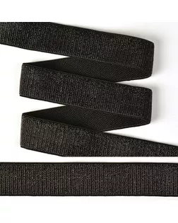 Резинка тканая металлизированная ET.30BLBL ш.3см (черный/черный) 30м арт. МГ-93174-1-МГ0536990