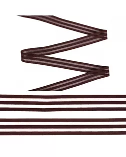 Резинка декоративная с прозрачными вставками Нейлон ш.2см цв.бордовый S864 арт. МГ-108644-1-МГ0961086