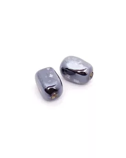 Бусины керамические TESОRO цв.001 черный 16х11 мм арт. МГ-111039-1-МГ0151491