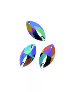 Стразы пришивные акриловые (Resin) Tesoro Crystal цв.4 9х18 мм уп.10шт арт. МГ-111136-1-МГ0173955