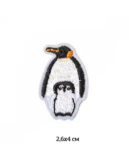 Термоаппликации вышитые Пингвины 2,6х4см, уп.10шт арт. МГ-111647-1-МГ0780787