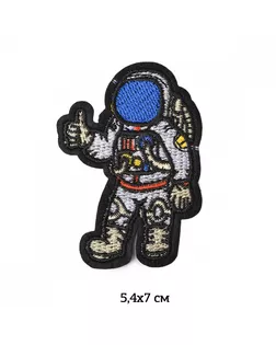 Термоаппликации Космонавт 5,4х7см, уп.10 шт арт. МГ-111675-1-МГ0795407