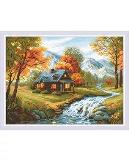Набор "РИОЛИС" мозаичная картина Осенний пейзаж 40х30 см арт. МГ-112503-1-МГ1005820