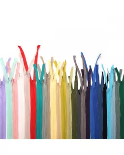 Молния MaxZipper пласт. потайная №3 80см н/р, АССОРТИ № 11 уп.25цв х 2шт арт. МГ-112826-1-МГ0636081