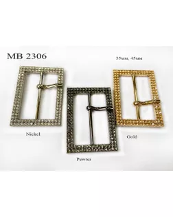 Пряжки MB 2306 золото gold, 35 мм арт. МБ-4096-1-МБ00000249599