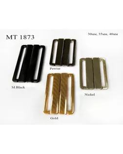 Пряжки MT 1873 черный m.black, 35 мм арт. МБ-4087-11-МБ00000249528