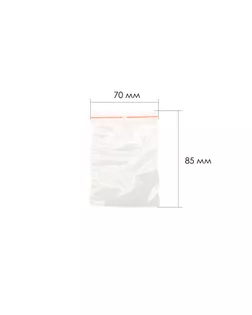 Пакет 70*85мм с застежкой zip-lock (зип замок), упаковочный фасовочный пакет без дырочки (40мкм), тип ПЗипК (70х85) арт. ССФ-3932-1-ССФ18174181.00001