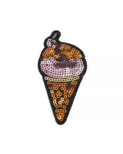 Аппликация клеевая с пайетками, "Мороженое", тип 610429АТ арт. ССФ-1325-1-ССФ0017585525
