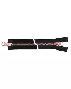Молния Metalux, двухзамковая, розовая, тип5 (70см) 501 pink 70 арт. СВКТ-10634-1-СВКТ0077959