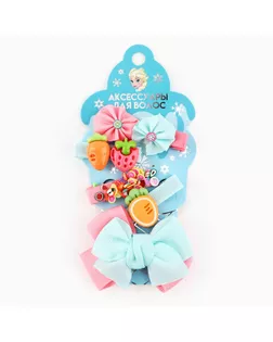 Набор заколок для волос, 5 шт, зажим, Холодное сердце арт. СМЛ-231897-1-СМЛ0010048369