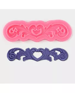 Молд «Узор», силикон, 18×6 см, цвет МИКС арт. СМЛ-231914-1-СМЛ0001005209