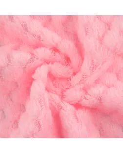 Лоскут плюш «Соты», 50 × 50 см, 220 г/м, цвет розовый №34 арт. СМЛ-232044-3-СМЛ0010062313