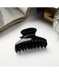 Краб для волос "Маленькая классика" овал, 4 см, чёрный арт. СМЛ-232397-1-СМЛ0010073115