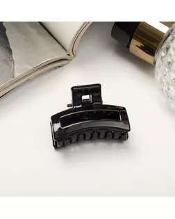 Краб для волос "Маленькая классика" прямоугольник, 4 см, чёрный арт. СМЛ-232398-1-СМЛ0010073117